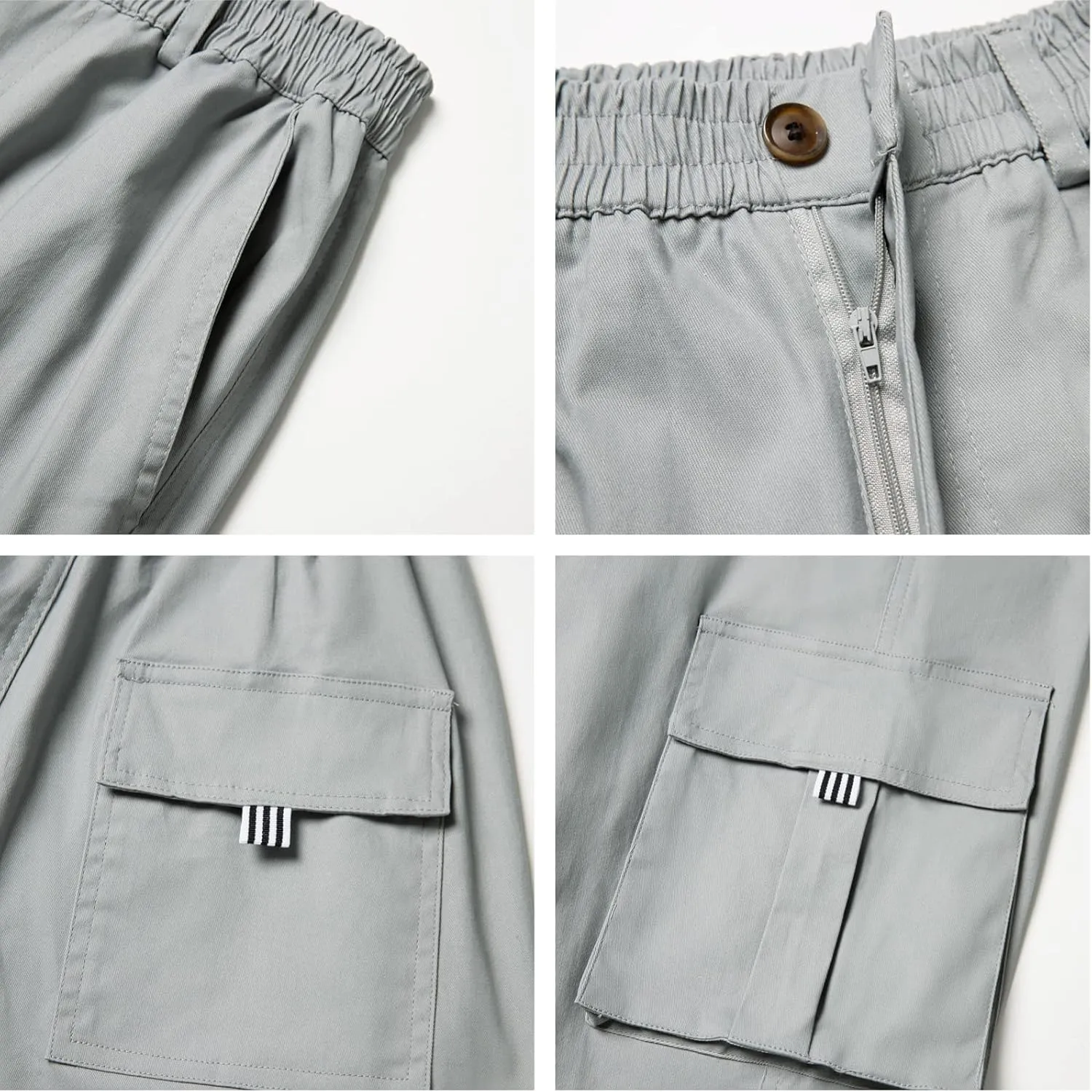 AIFARLD Men's Cargo Pants with Pockets Cotton Hiking Sweatpants Casual Athletic Jogger Sports Outdoor Trousers Relaxed Fit
