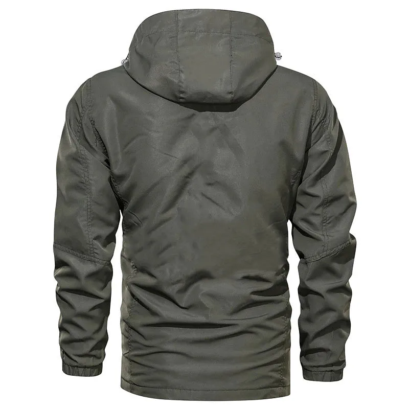 All-Weather Men's Tactical Cargo Jacket for Outdoor Adventures