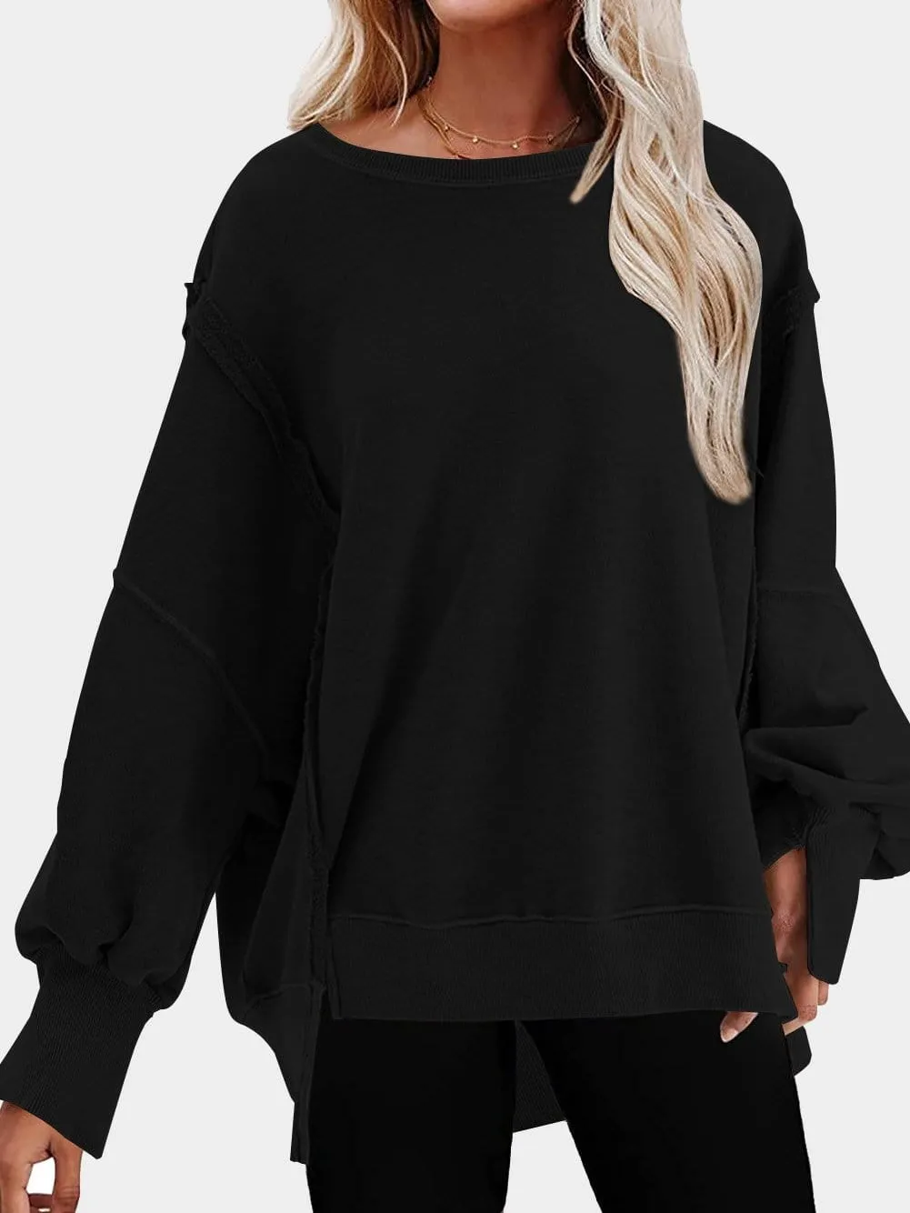 Autumn-Winter Mock Neck Sweater