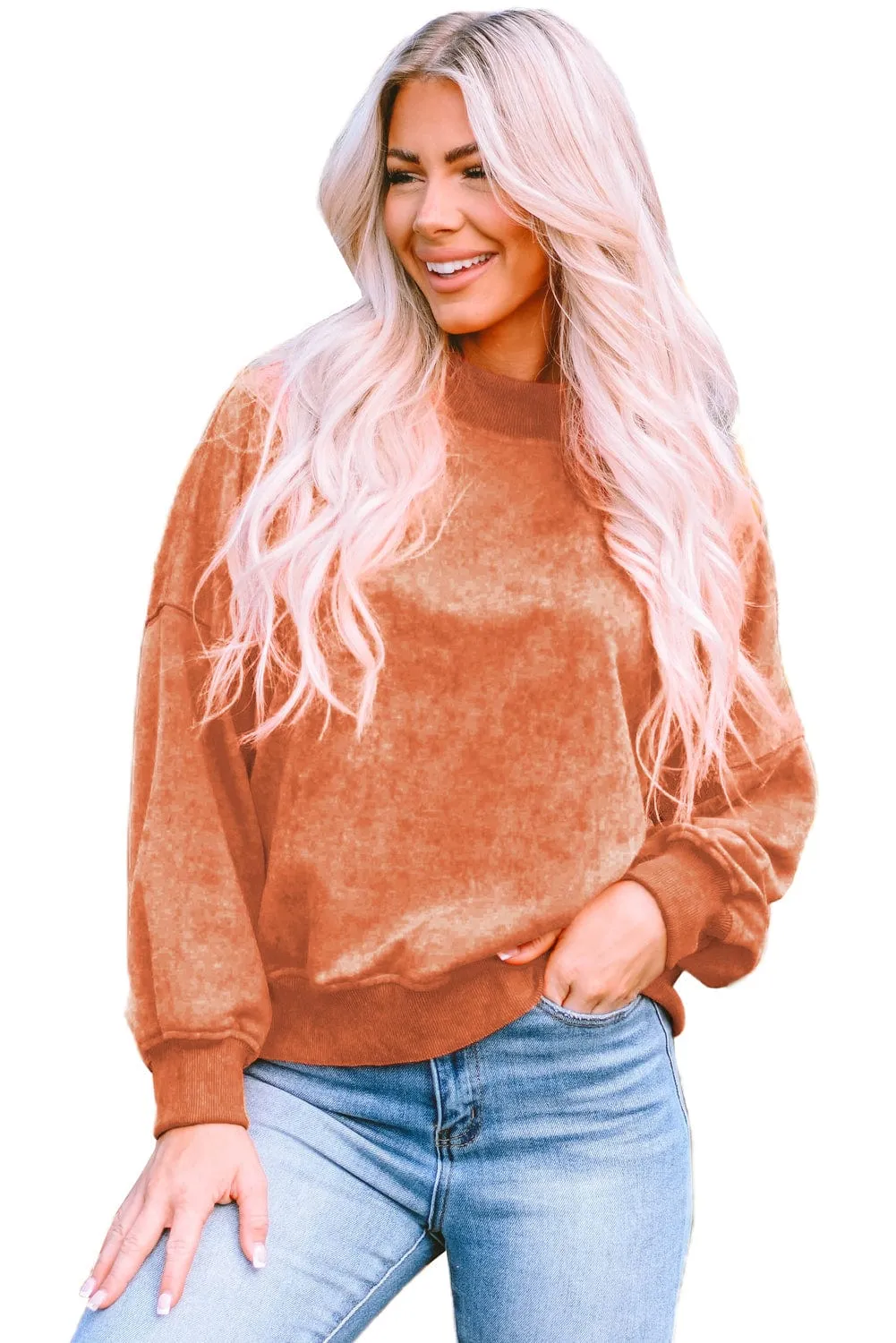 Autumn-Winter Mock Neck Sweater