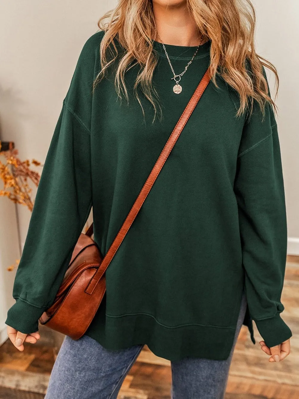 Autumn-Winter Mock Neck Sweater
