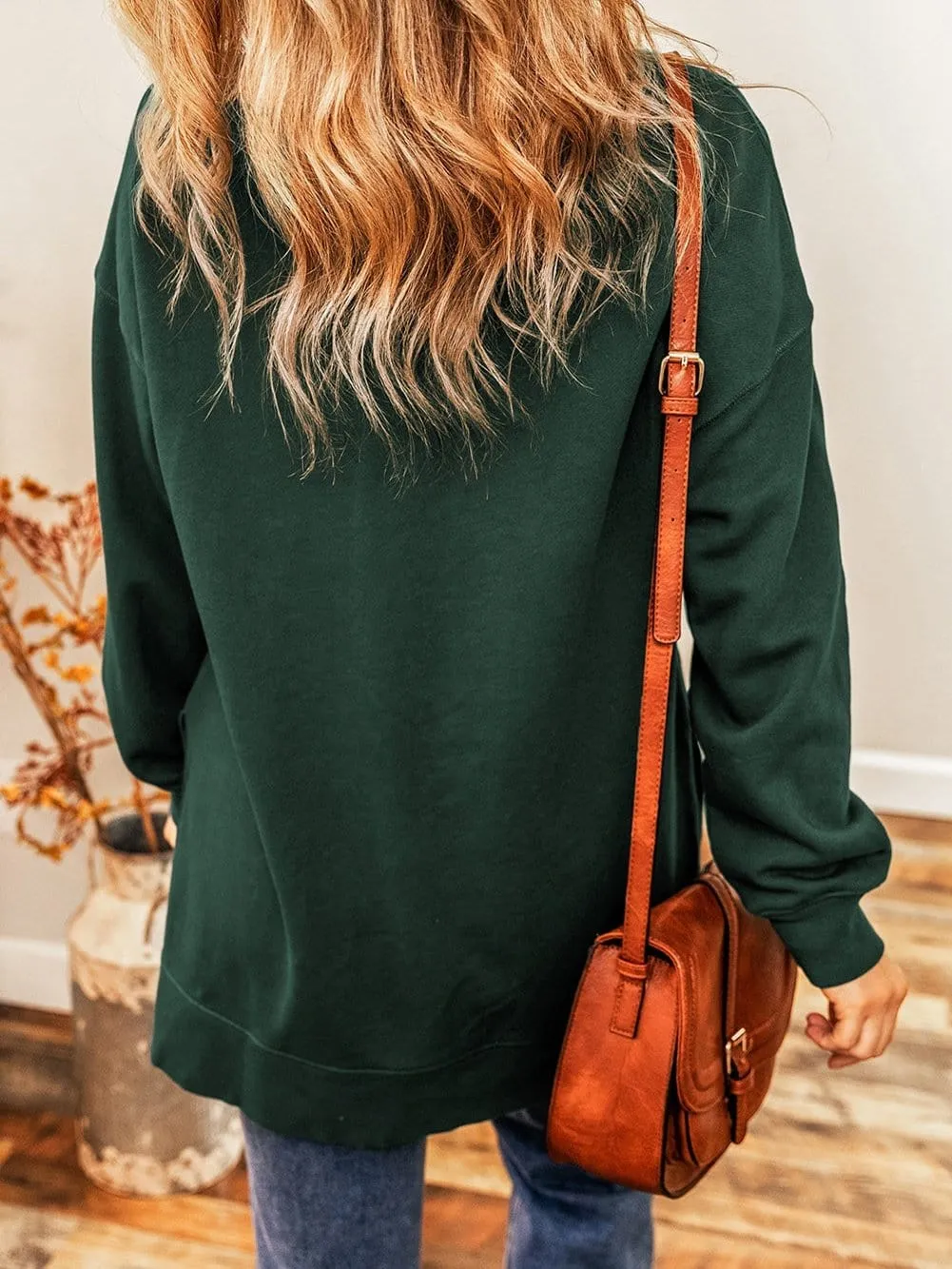Autumn-Winter Mock Neck Sweater