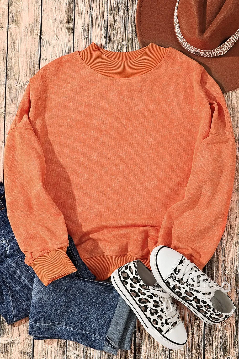Autumn-Winter Mock Neck Sweater