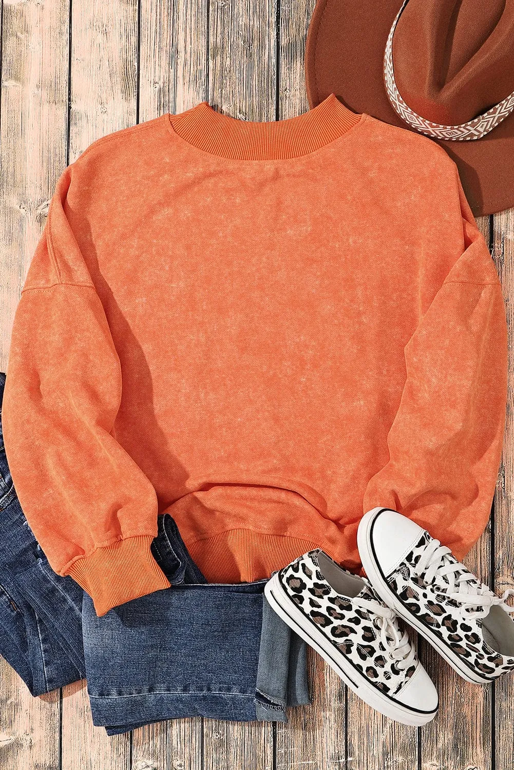 Autumn-Winter Mock Neck Sweater