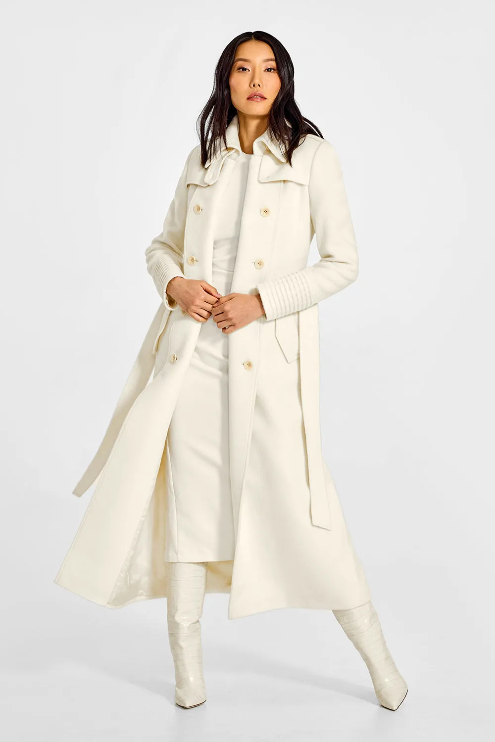 Baby Alpaca Maxi Trench Coat