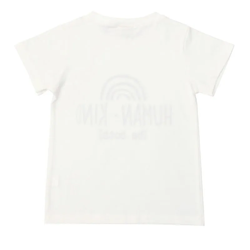 Baby/Toddler Letter Print White Short-Sleeve T-shirt