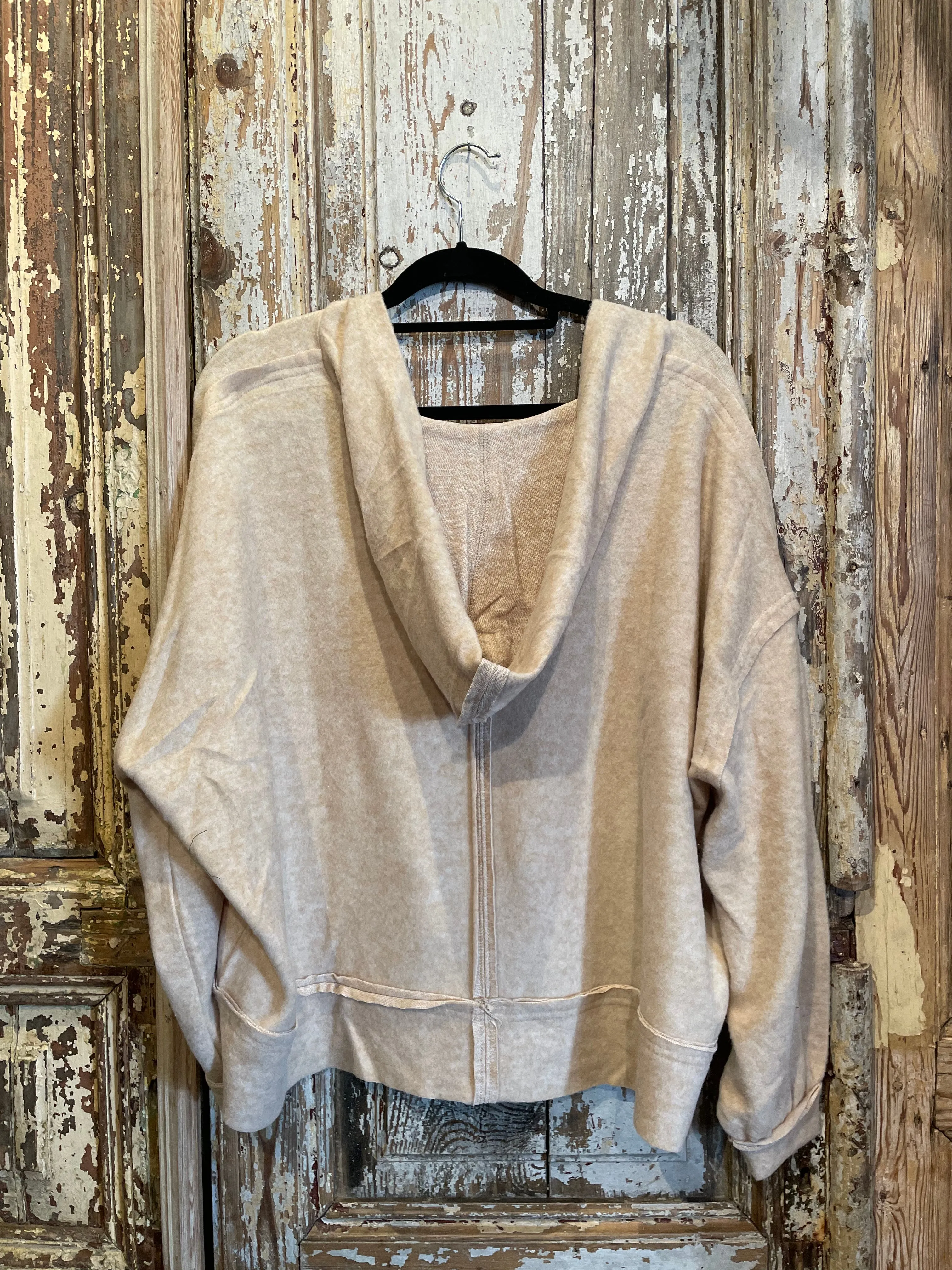 Balloon Sleeve Hoodie-9865