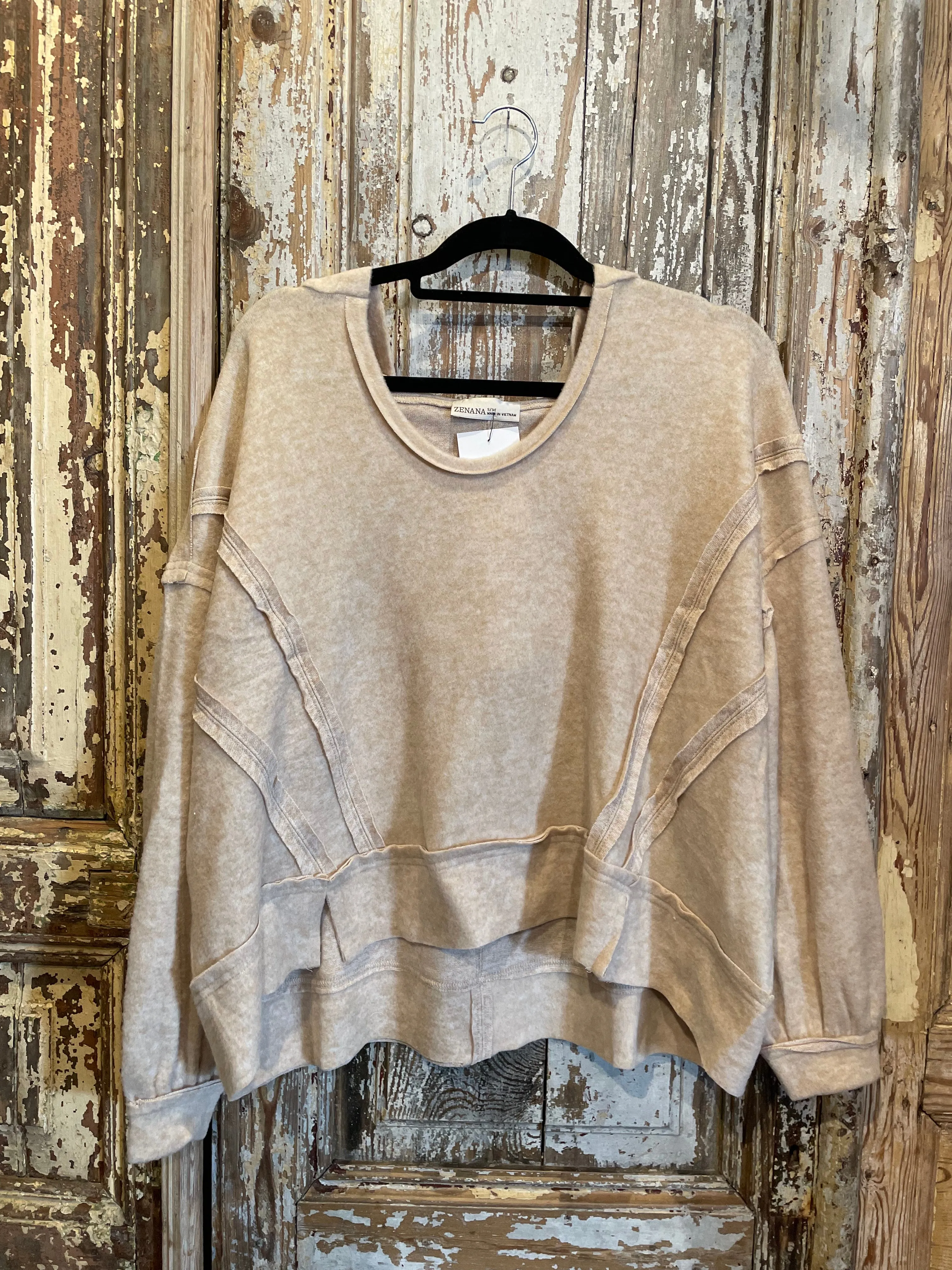 Balloon Sleeve Hoodie-9865