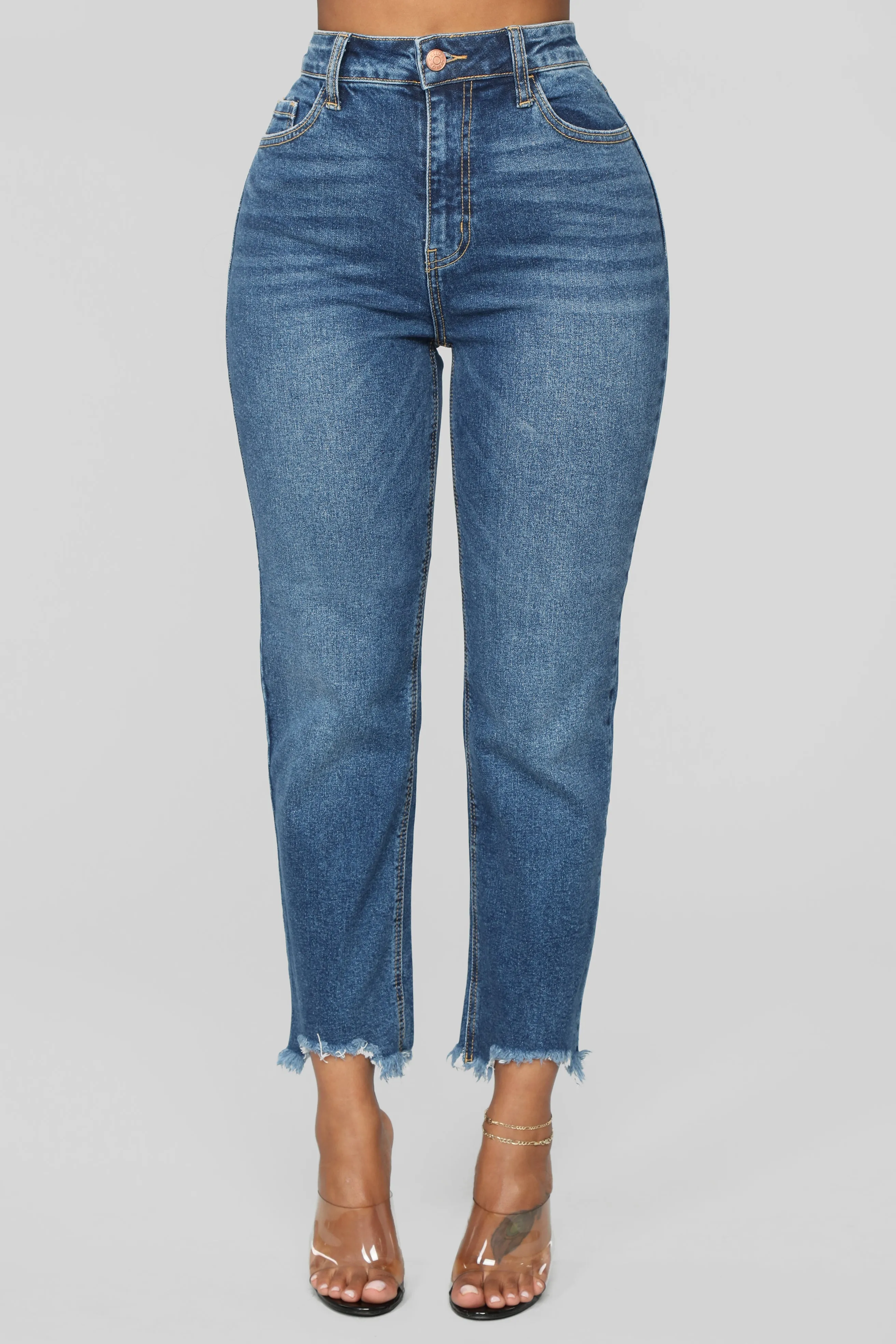 Be With You Mom Jeans - Dark Denim