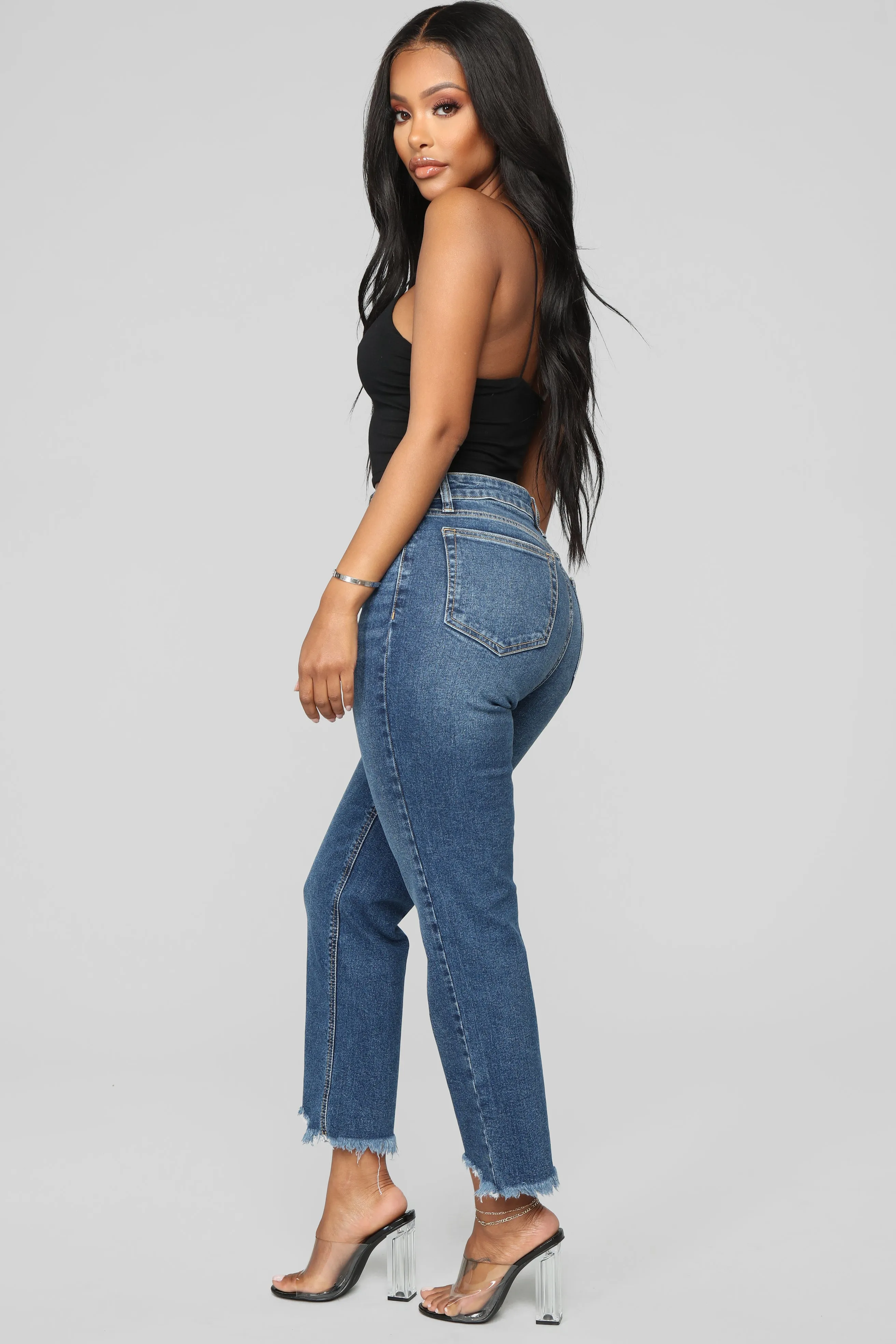 Be With You Mom Jeans - Dark Denim