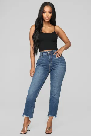Be With You Mom Jeans - Dark Denim