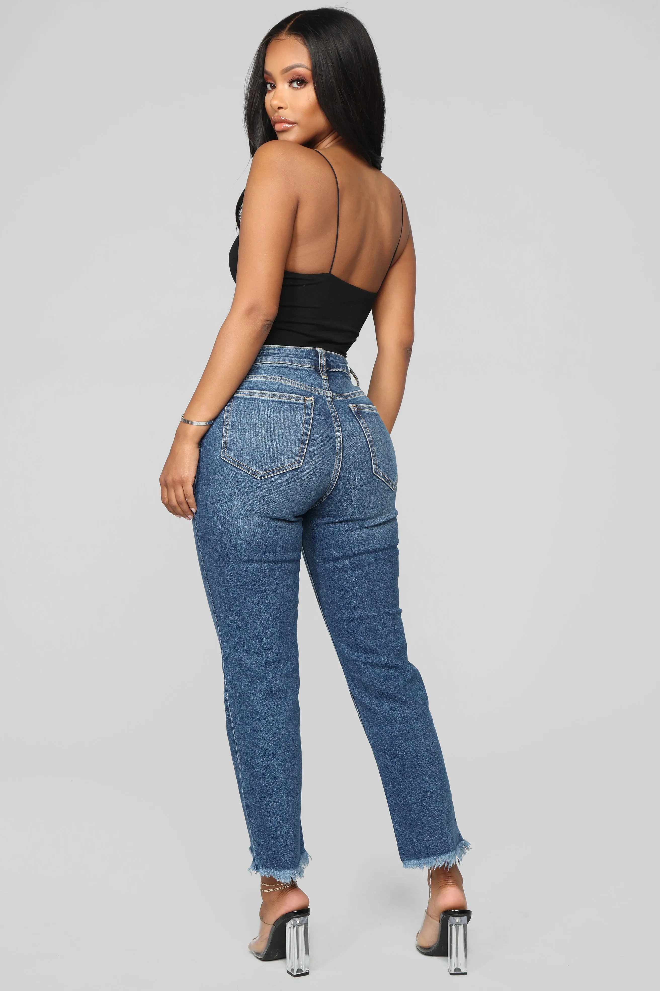 Be With You Mom Jeans - Dark Denim