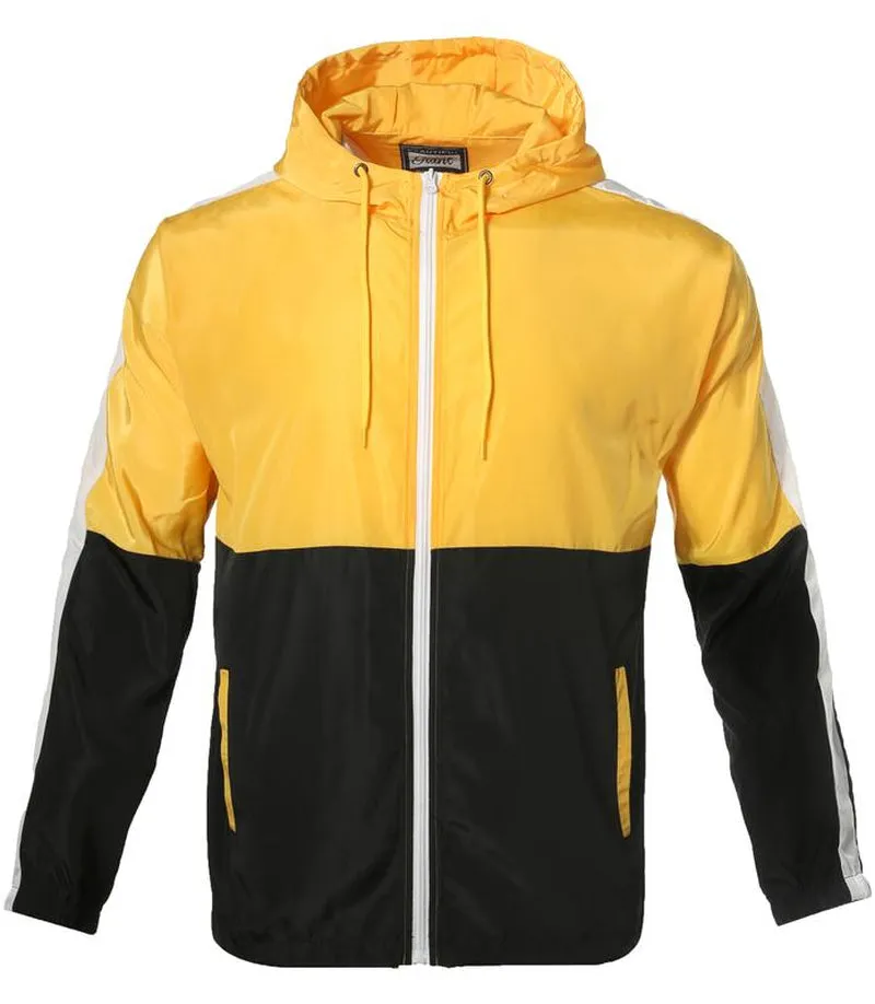 Beautiful Giant Lightweight Men'S Windbreaker - Breathable Hooded Jacket for Outdoors & Menswear Athletic Elastic Coats Slim Fit Stylish