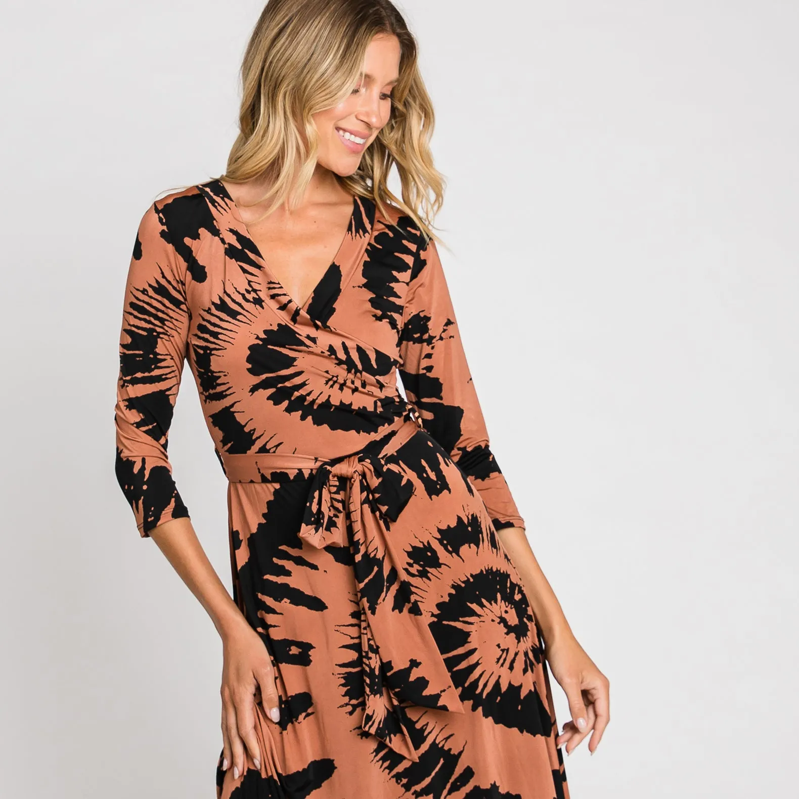 Big Swirl Venechia Maxi Wrap Dress