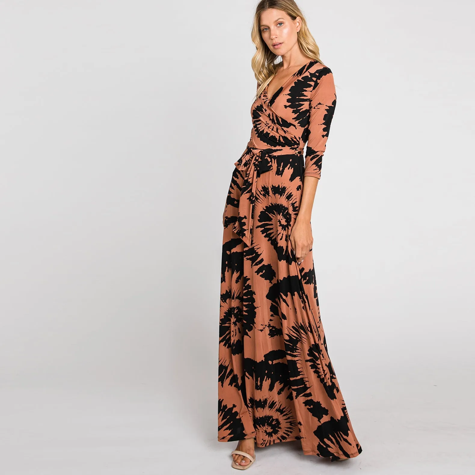 Big Swirl Venechia Maxi Wrap Dress