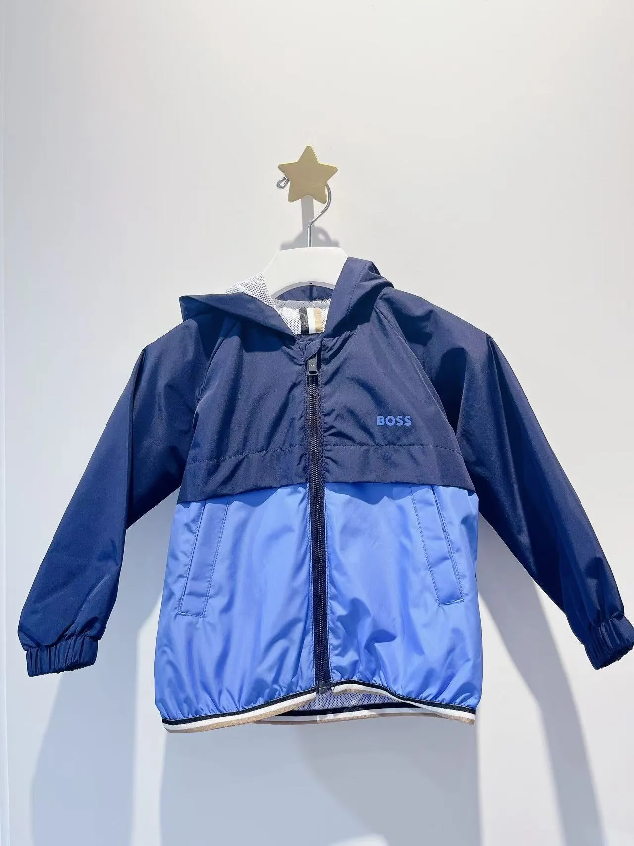Boss Boys Hooded Colourblock Windbreaker