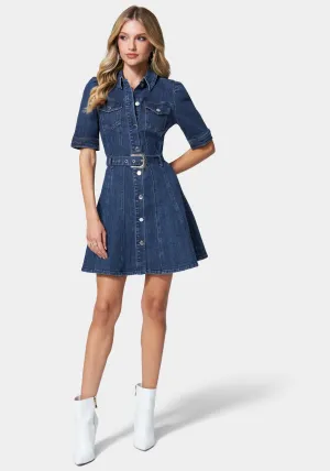 Button Down Denim Dress