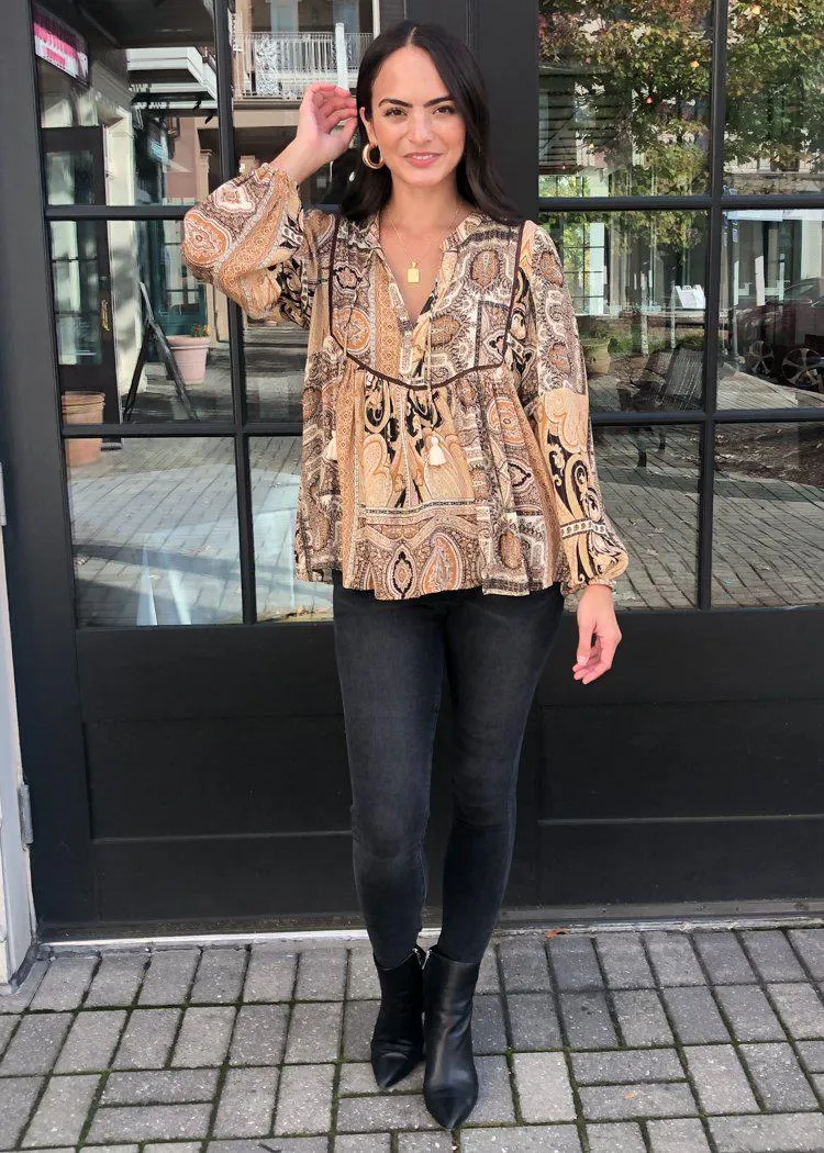 Calabria Peasant Blouse-***FINAL SALE***