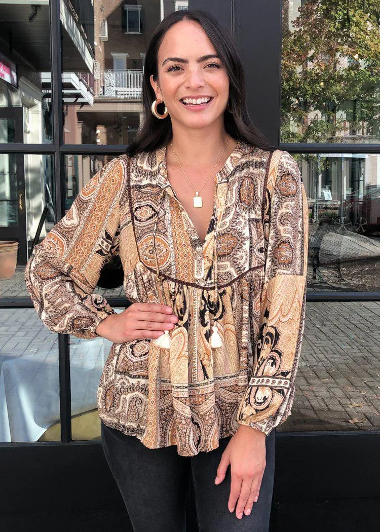 Calabria Peasant Blouse-***FINAL SALE***