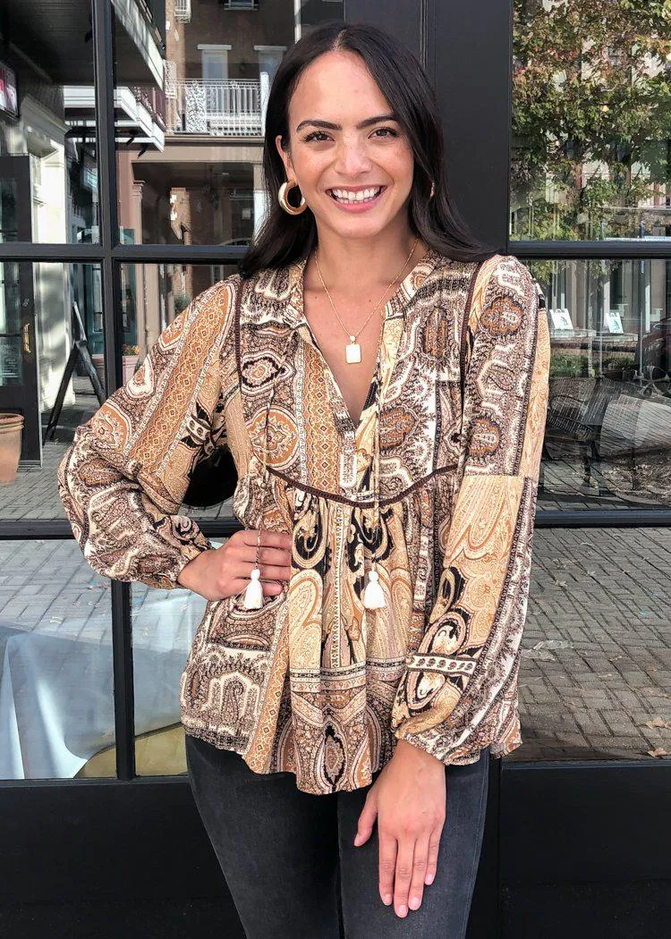 Calabria Peasant Blouse-***FINAL SALE***