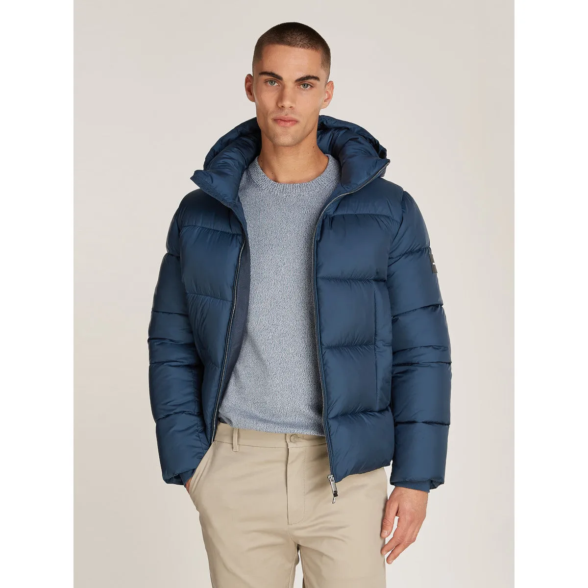 Calvin Klein Hooded Quilt Puffer PPK Ink