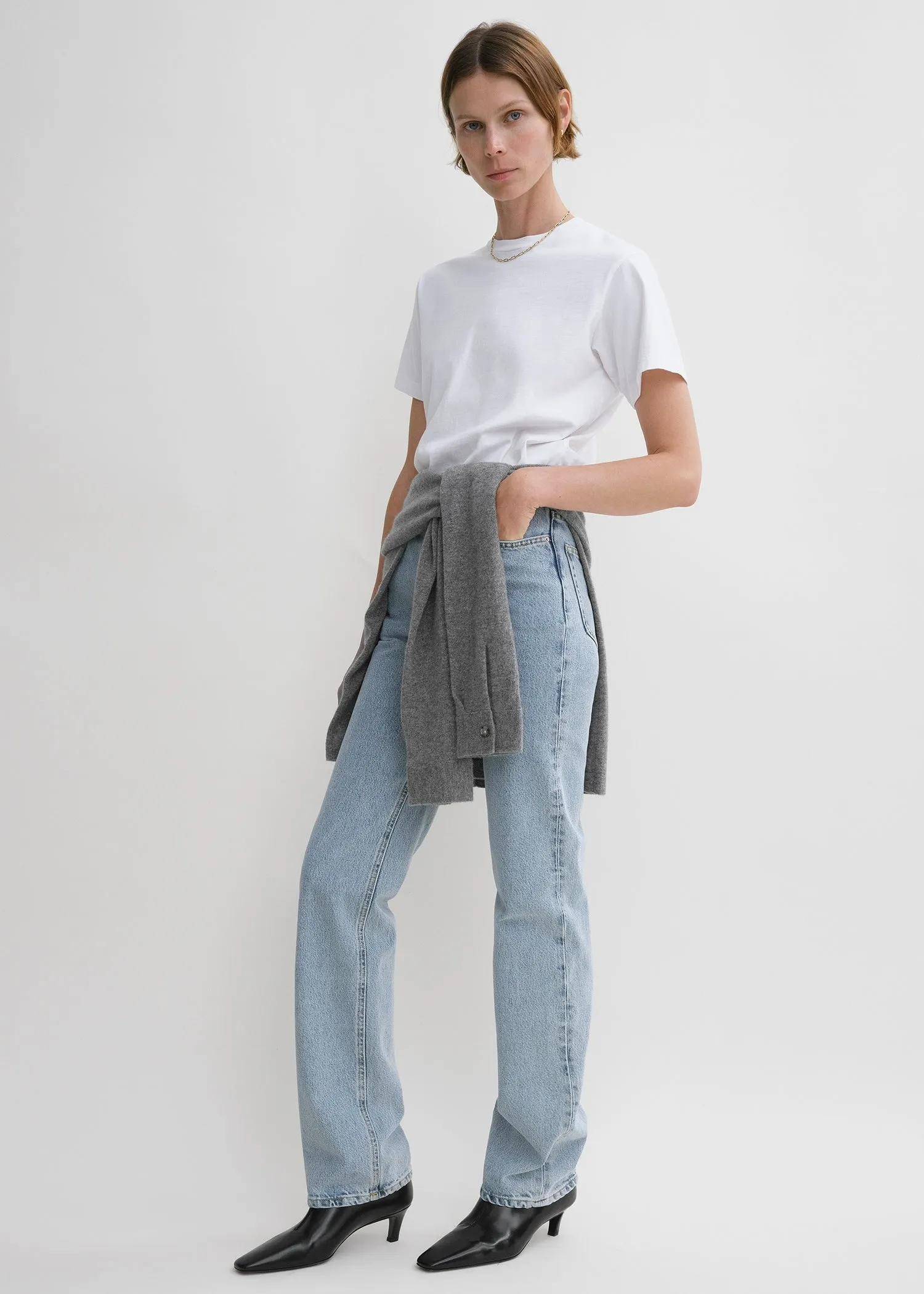 Classic cotton tee off white