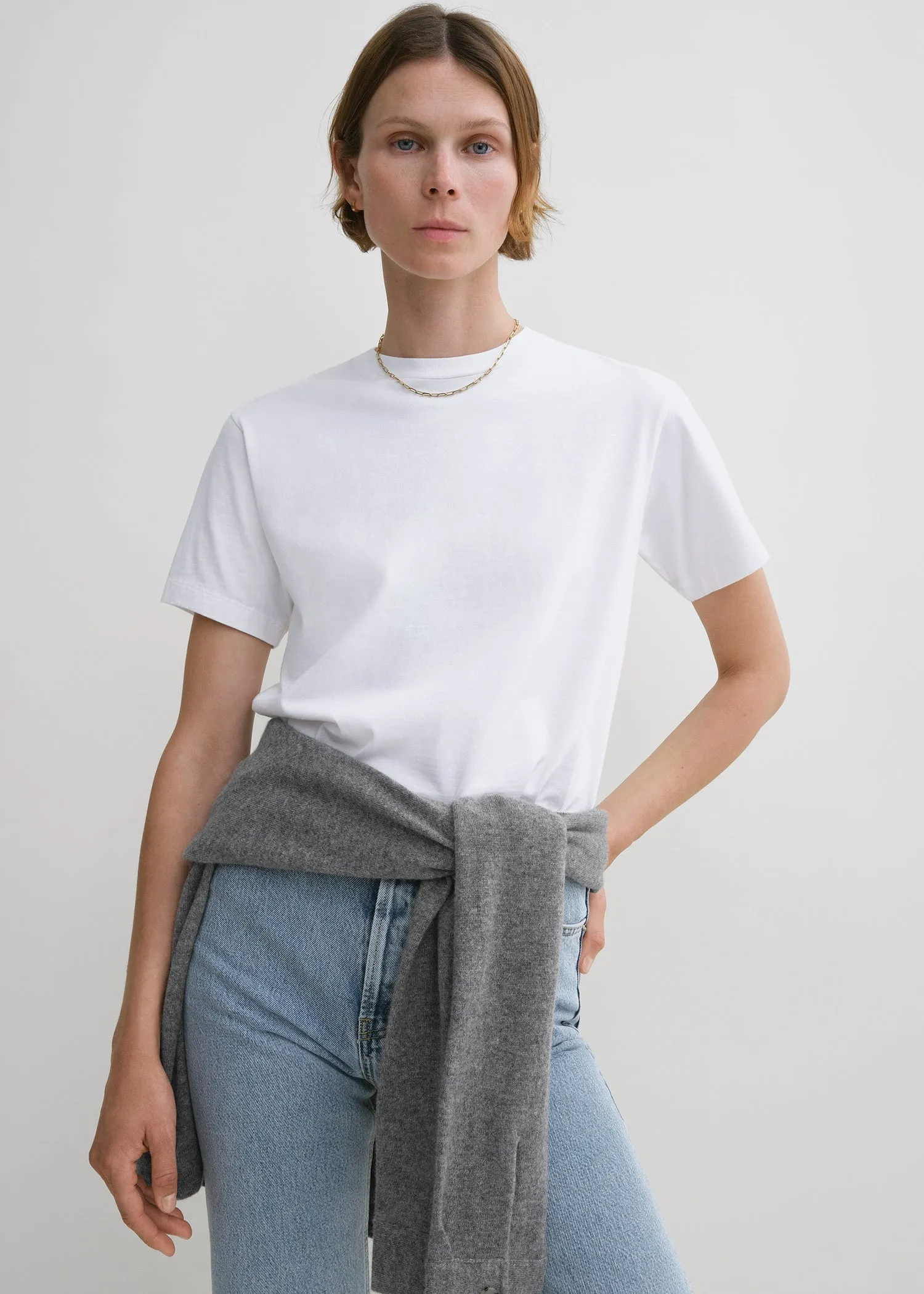 Classic cotton tee off white