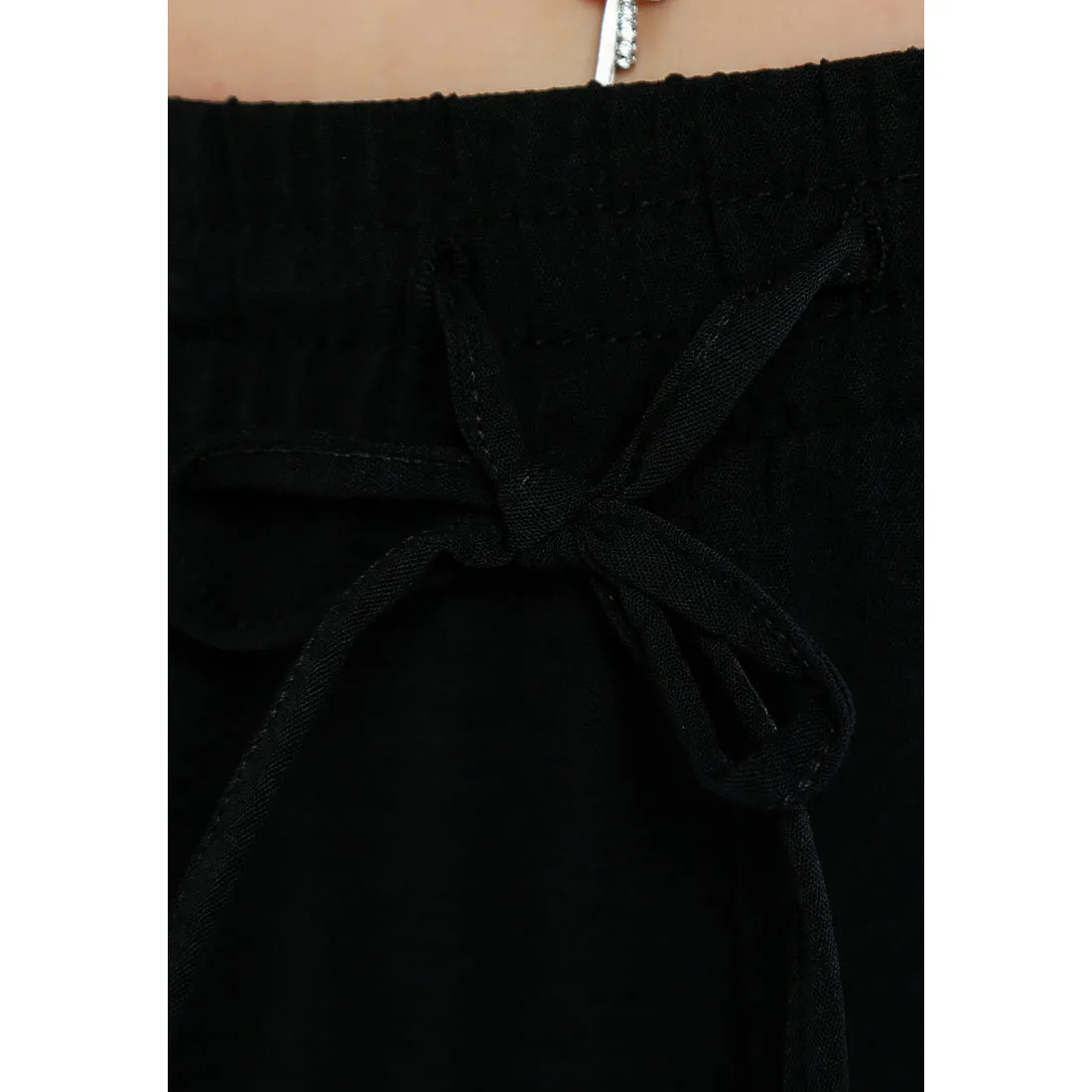 Drawstring Waistband Cargo Pants