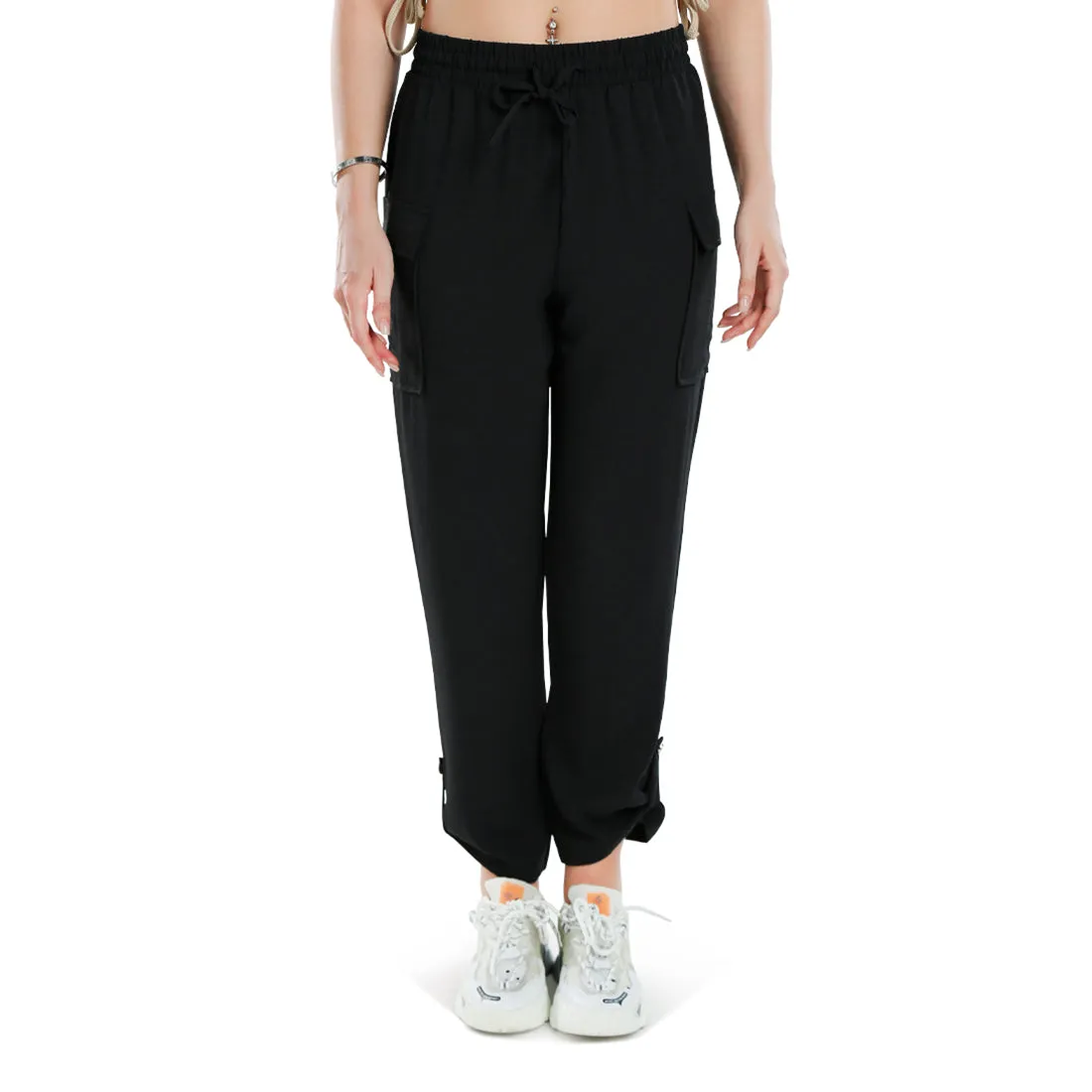 Drawstring Waistband Cargo Pants