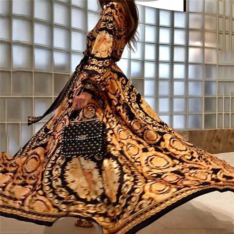 Elegant designer inspired Vintage floral wrap maxi dress