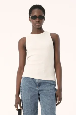 Elka Collective - Nola Tank (White Marle)