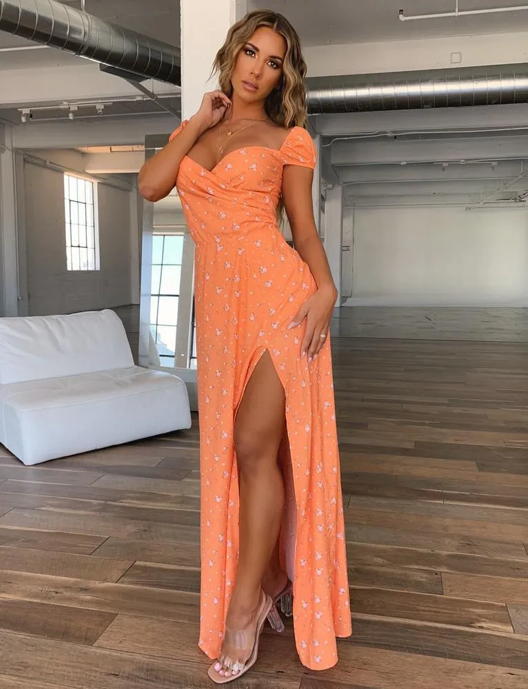 Fiore Dress - Orange