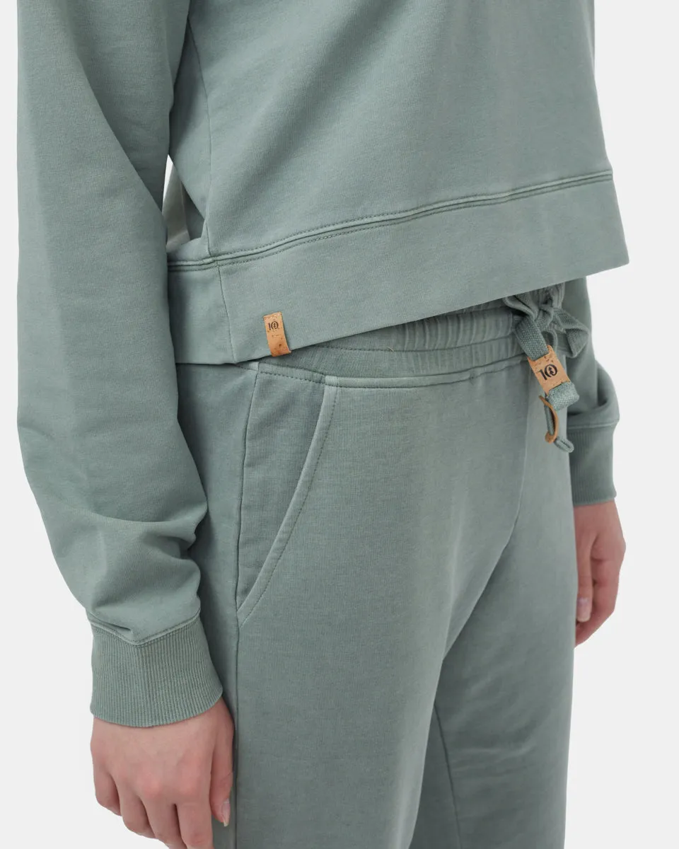 French Terry Cropped Hoodie