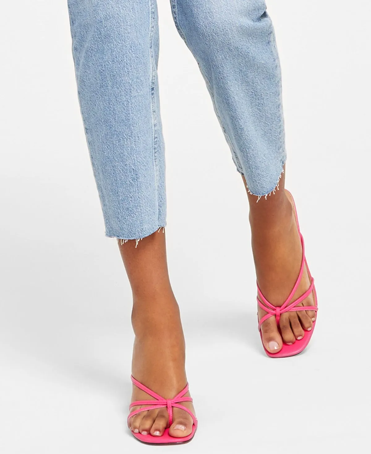 GUESS Women's Washed Mom Jeans, Multi
