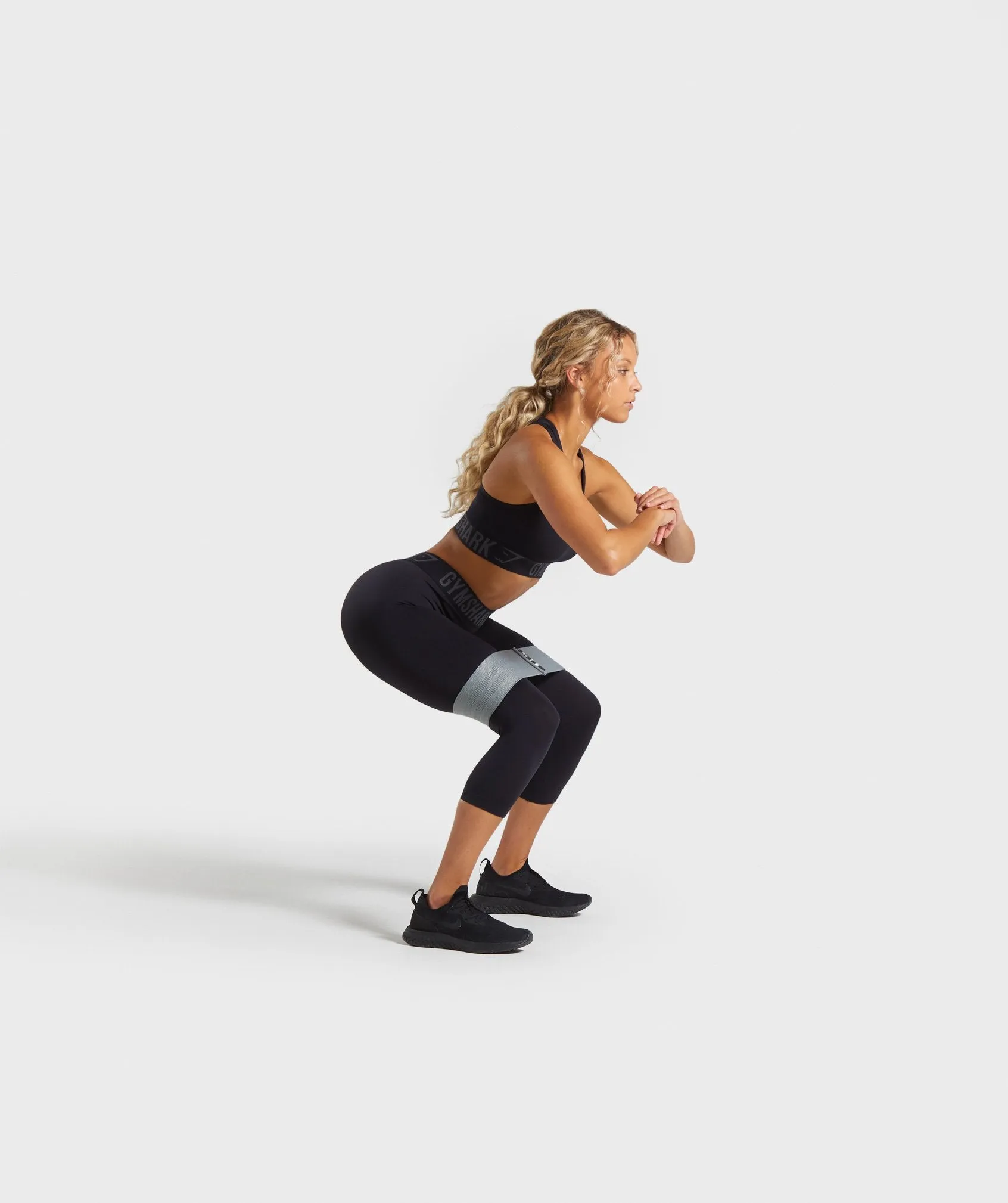 Gymshark Fit Cropped Leggings - Black/Black