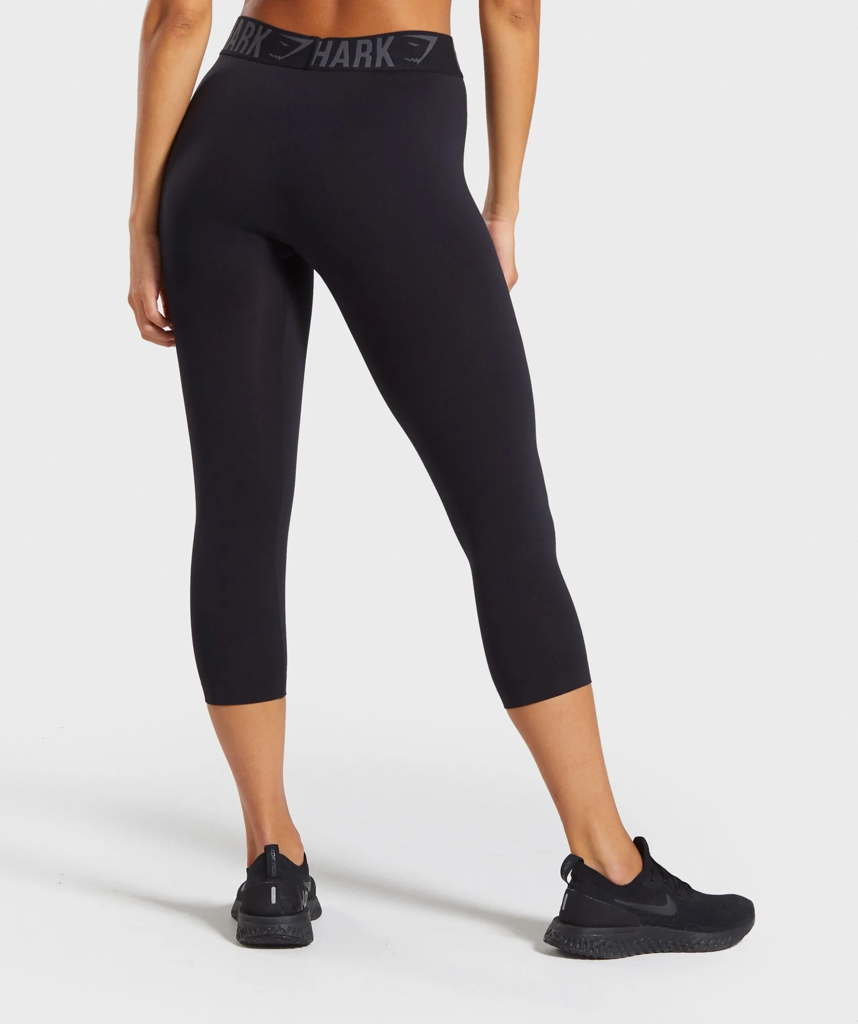 Gymshark Fit Cropped Leggings - Black/Black