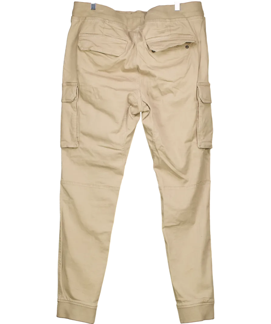 H&M Green Skinny Fit Pull On Cargo Pants UK L