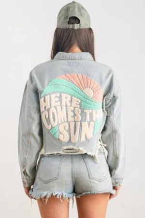 Here Comes the Sun Jacket | Light Denim