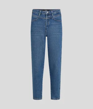 HIGH WAISTED MOM FIT DENIM