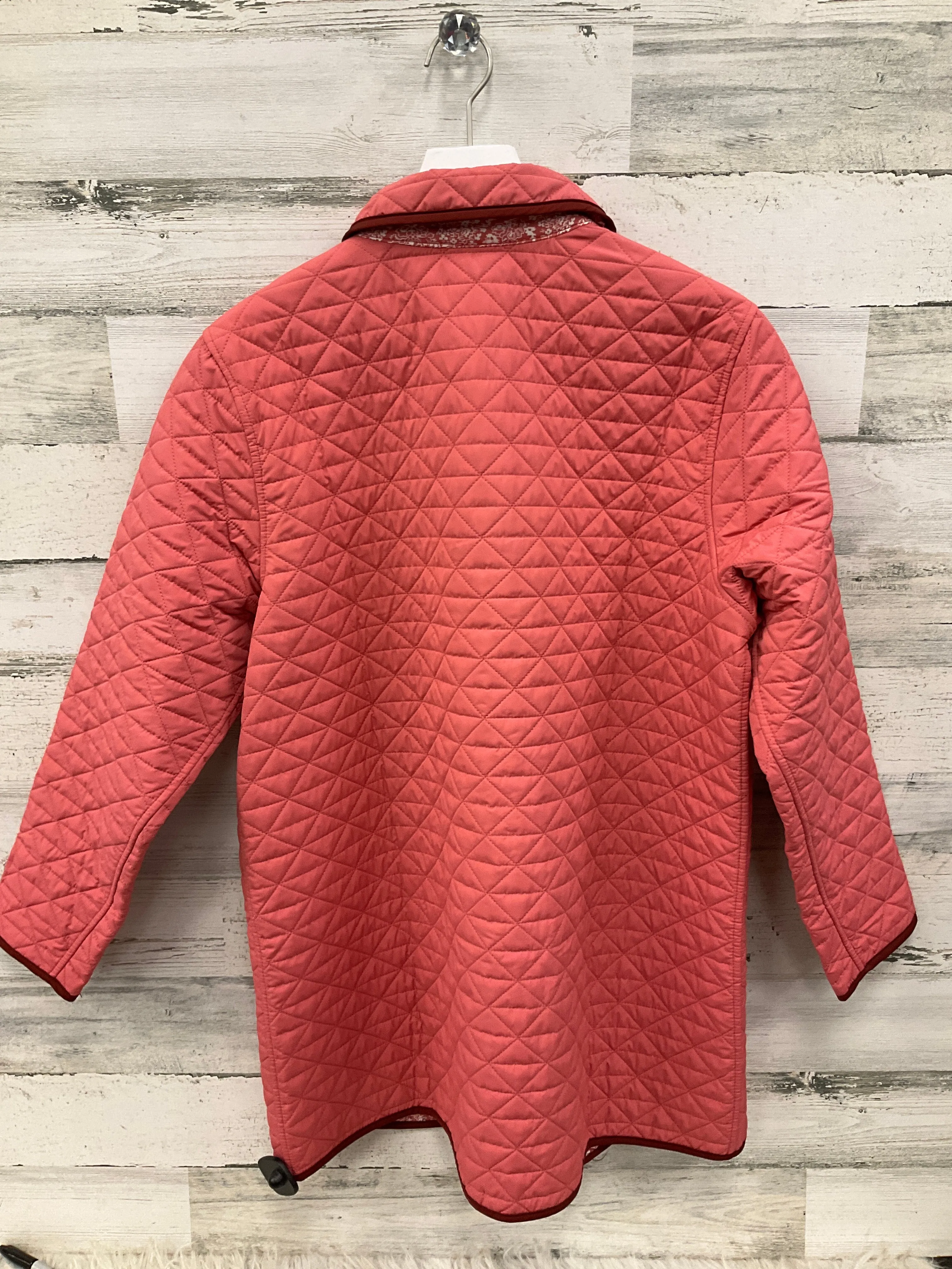 Jacket Puffer & Quilted By Lands End In Peach, Size: L