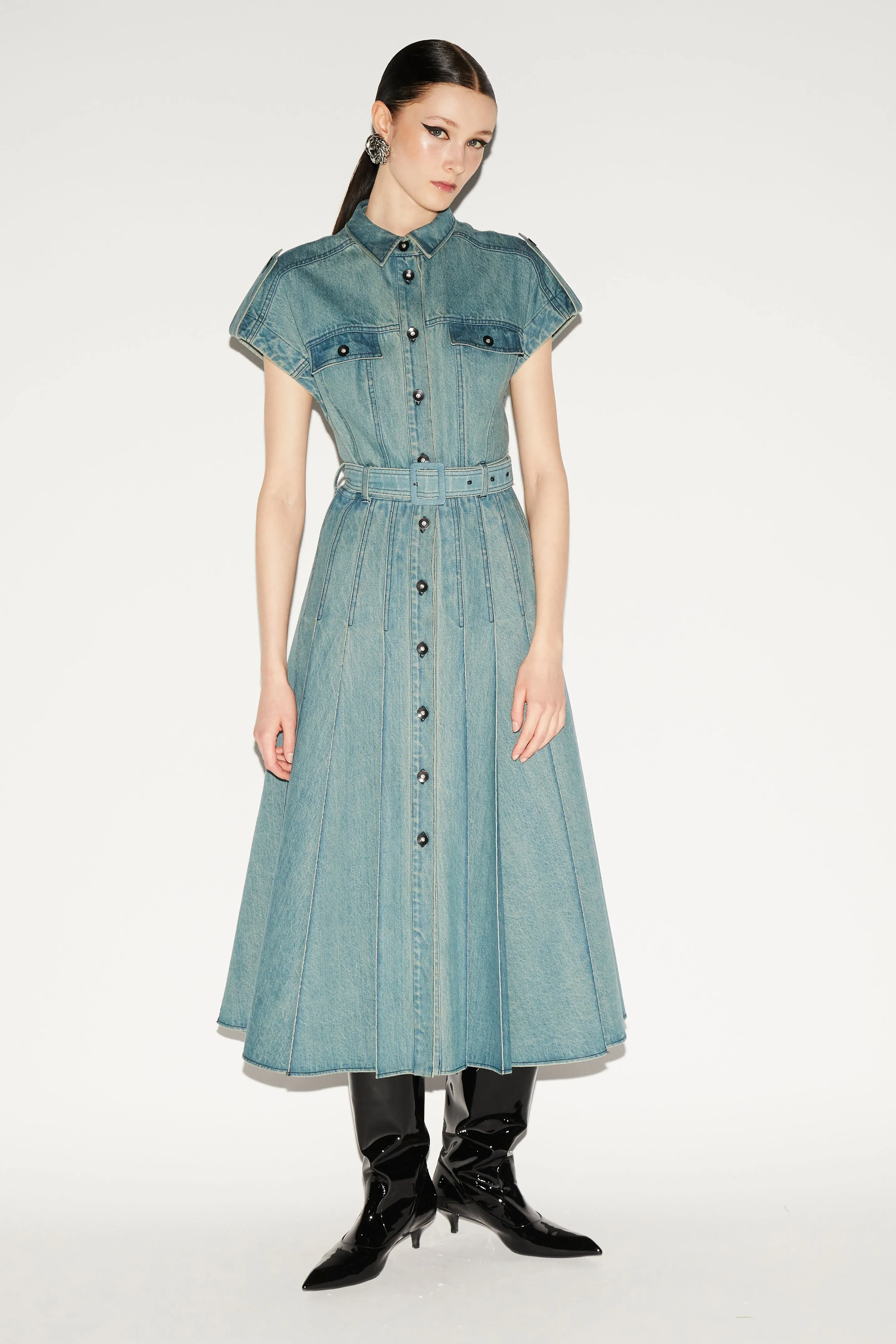 LAIKA DRESS BLUE DENIM