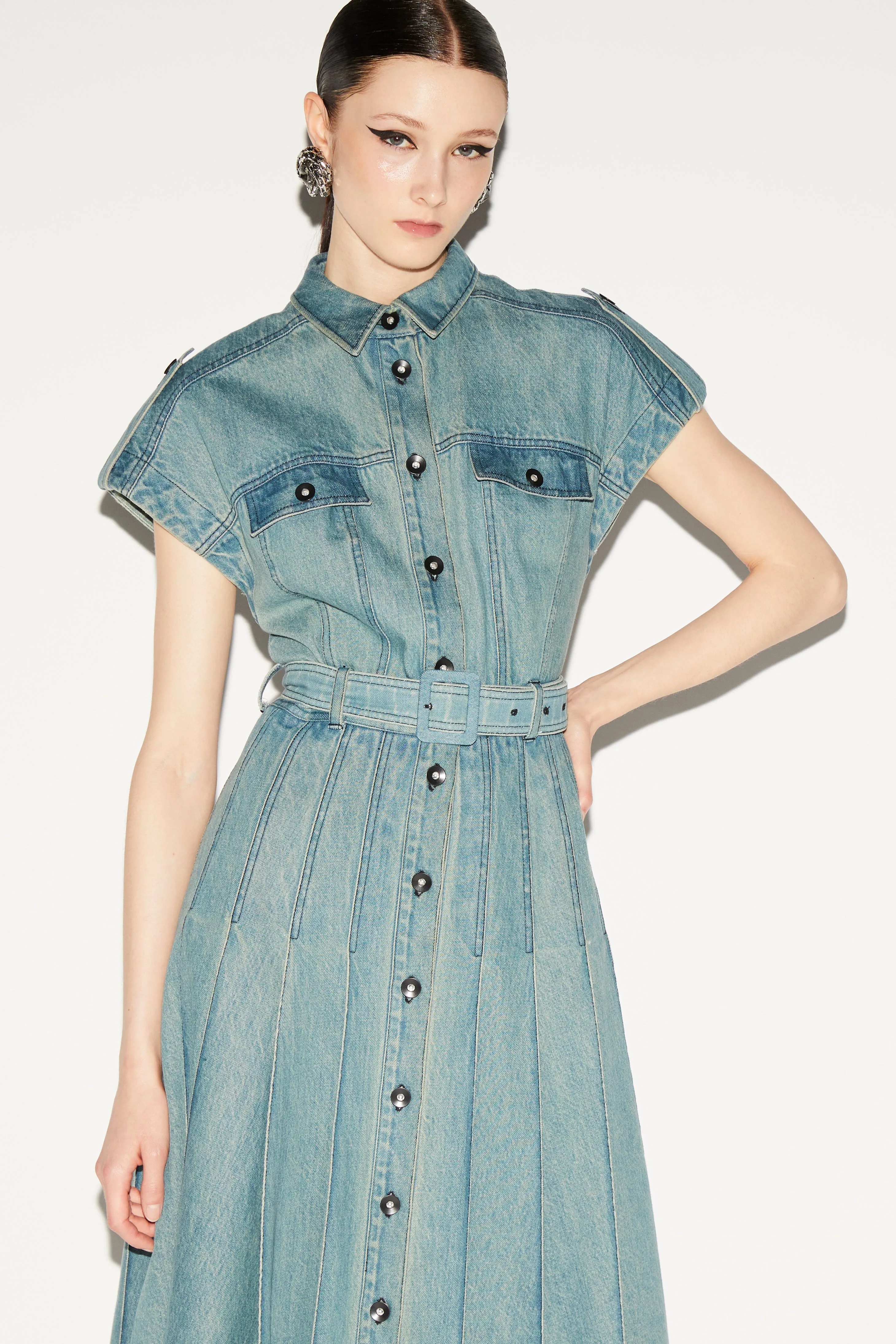 LAIKA DRESS BLUE DENIM