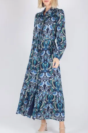 LEXI DRESS (NAVY PAISLEY)