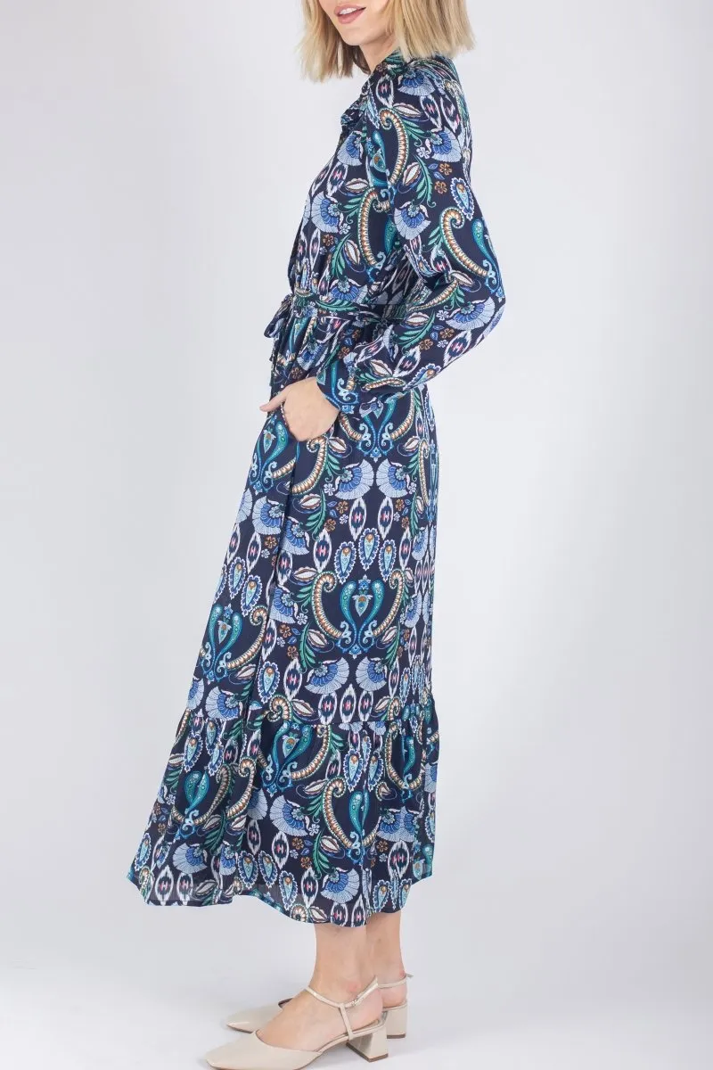 LEXI DRESS (NAVY PAISLEY)