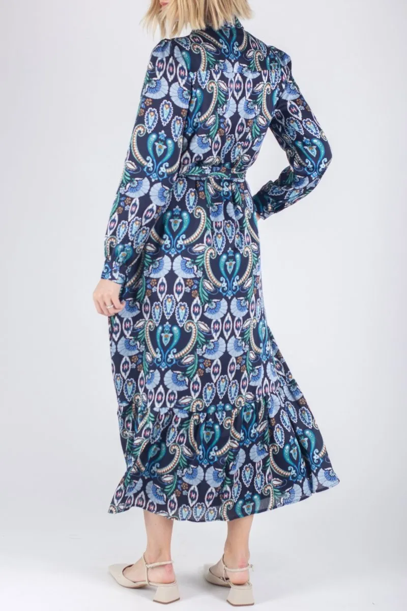 LEXI DRESS (NAVY PAISLEY)
