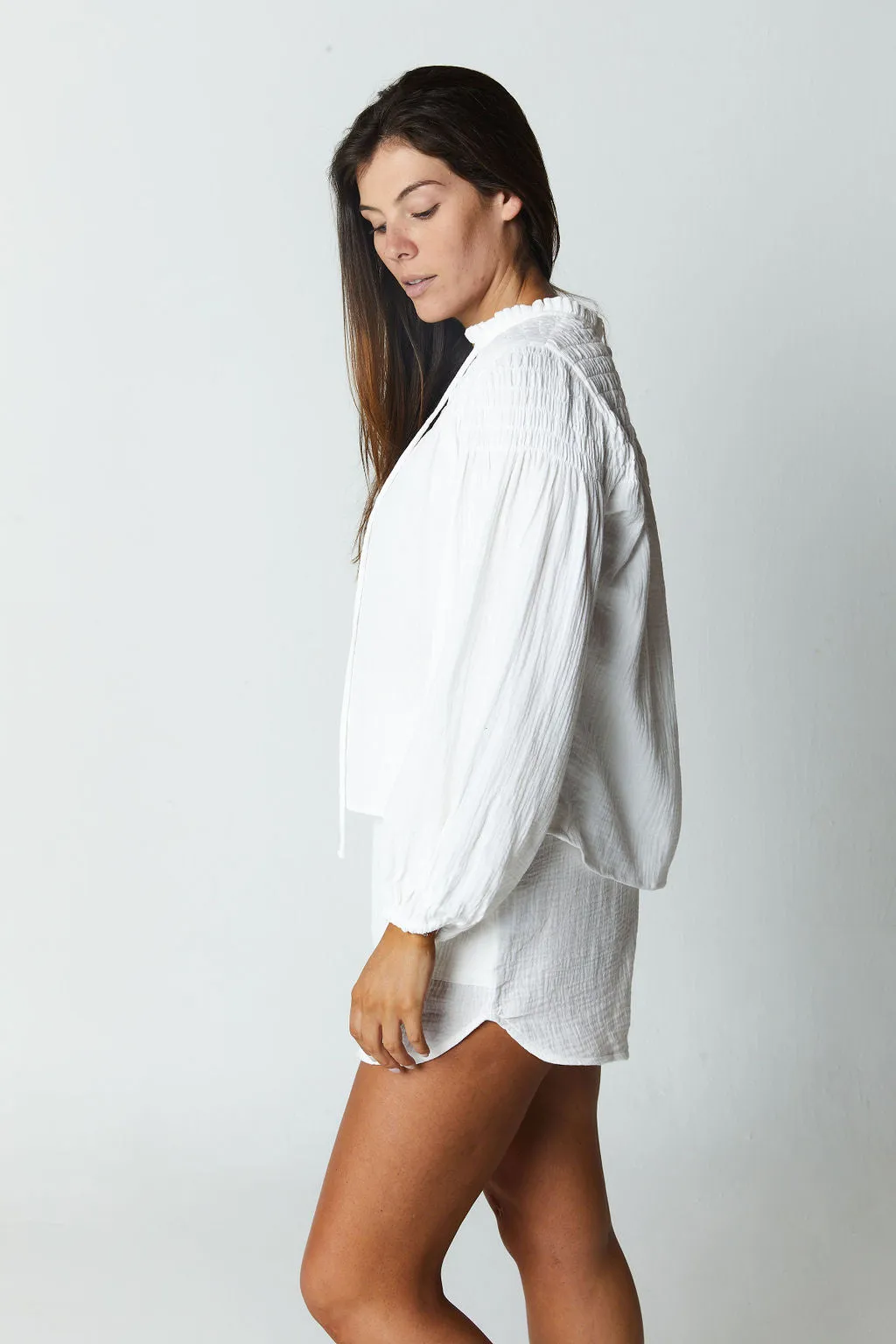 Lorelei Blouse // White (gauze)