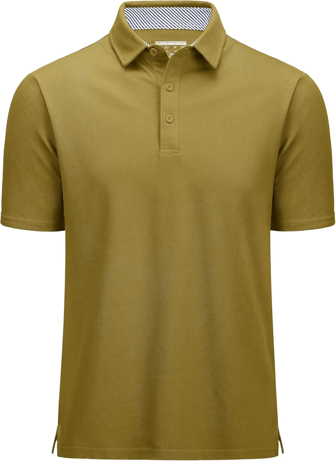 MAGCOMSEN Men's Polo Shirts Short Sleeve Cotton Pique 3 Button Classic Fit Casual T-Shirt Performance Golf Shirts