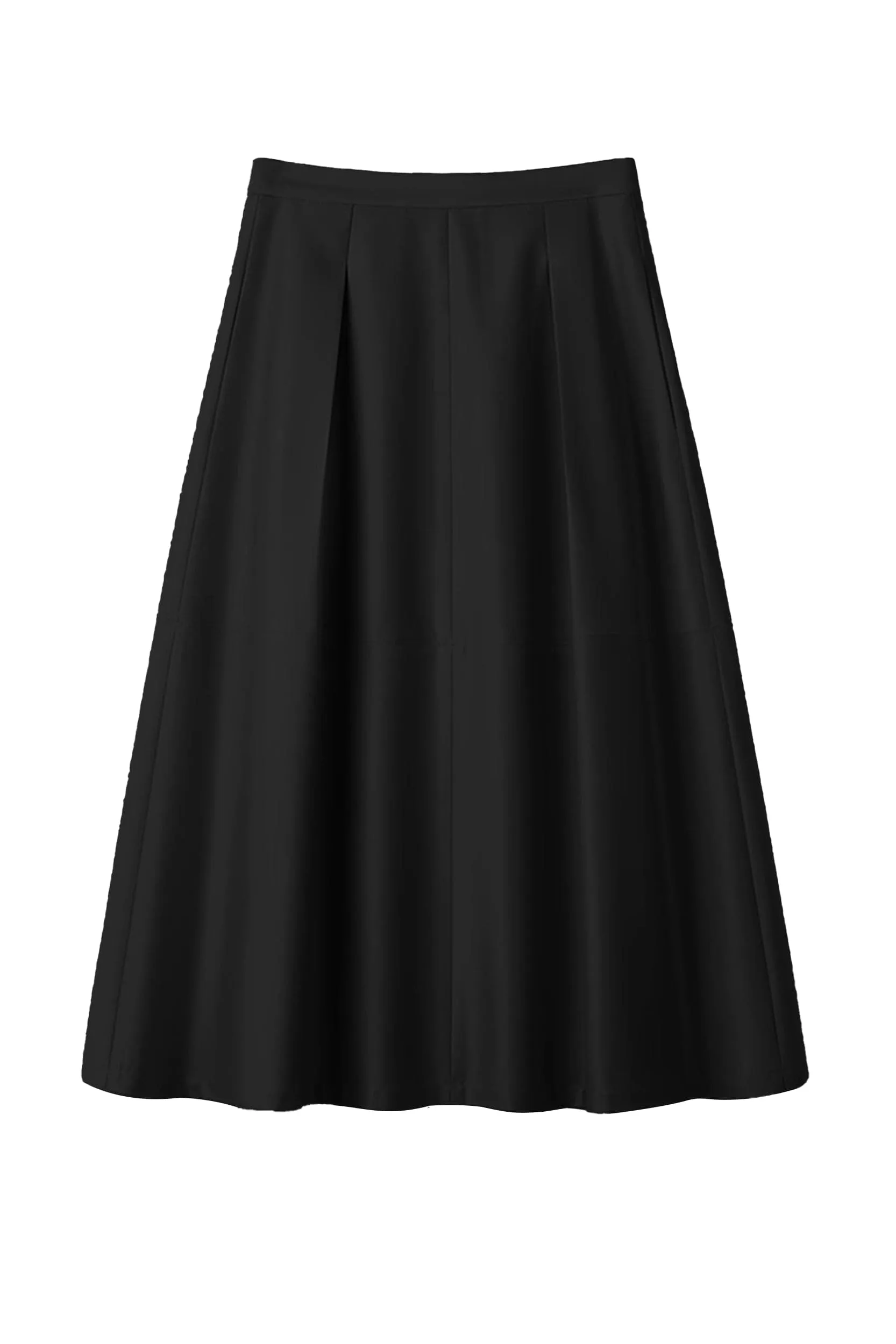 Mavise TENCEL Pleated A-line Midi Skirt