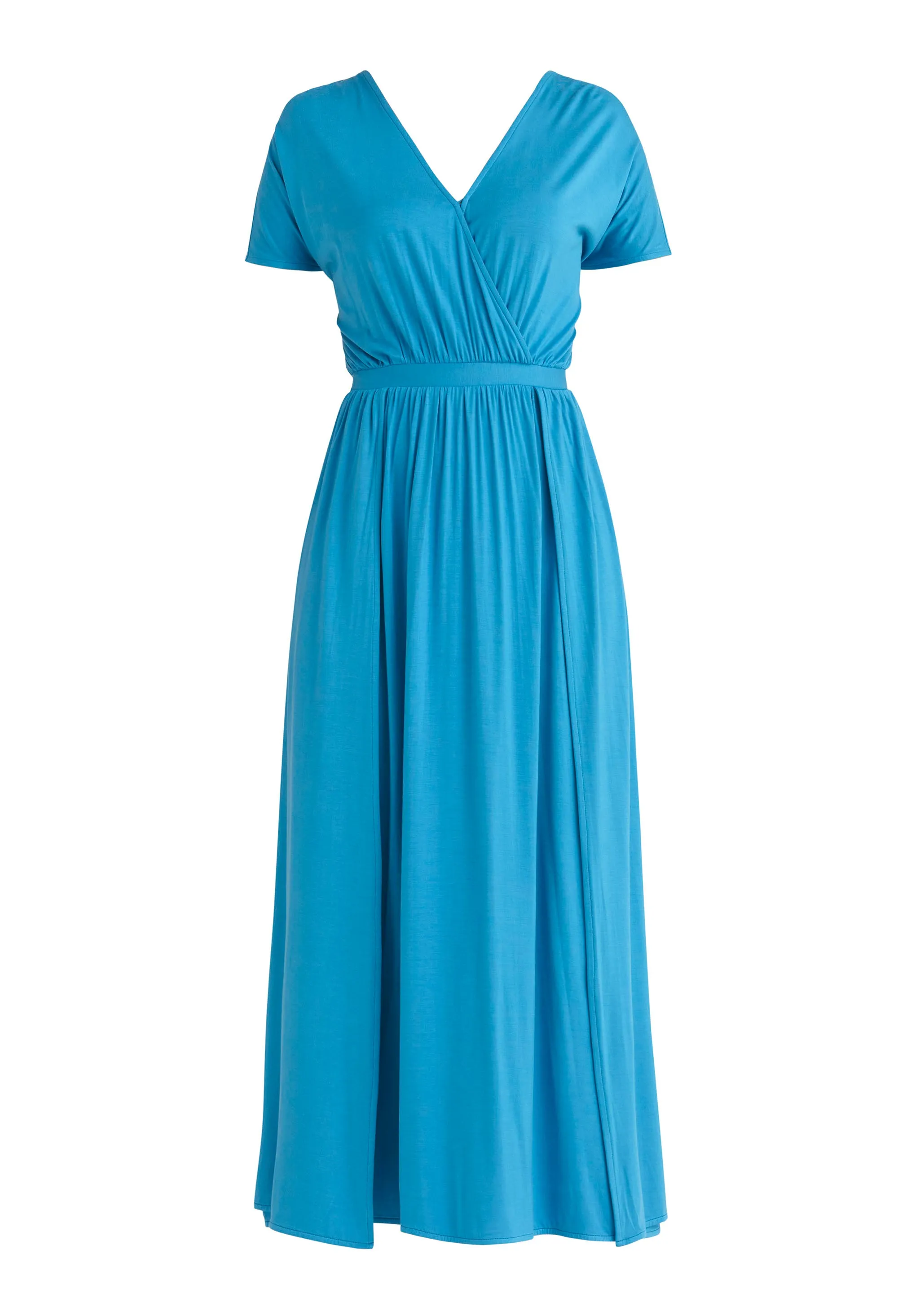 Maxi Dress with Ruched Back
