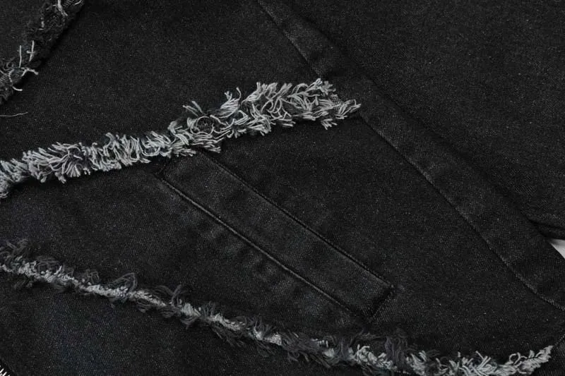Men's Casual High Streetwear Distressed Denim Jacket